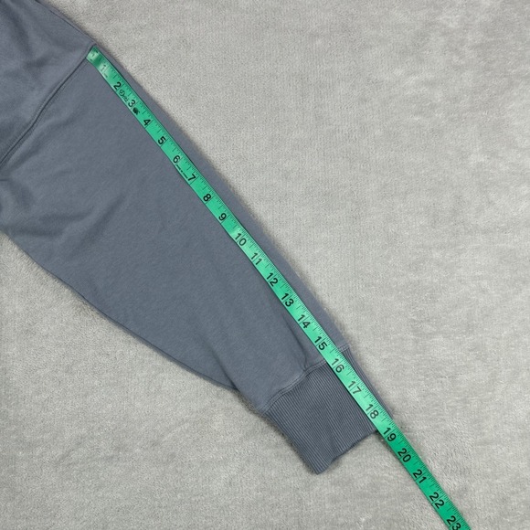 Vuori Laguna Henley Sweatshirt Womens Large Blue Gray Organic Cotton Relaxed Fit - Picture 10 of 12